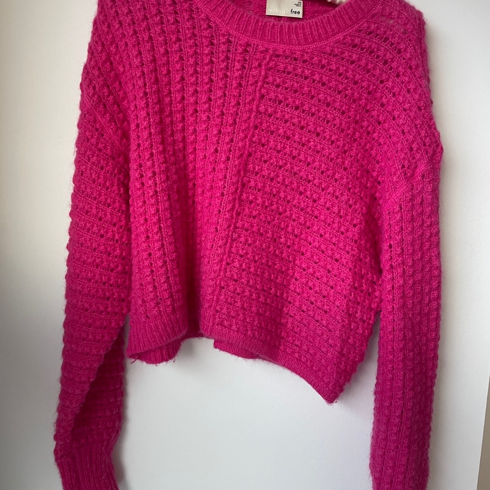 Aritzia Pink Knit Sweater